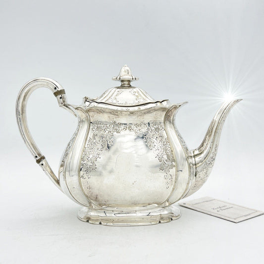 Antica Teiera inglese in argento silver plated sheffield caffettiera epoca 800 W Categoria  Sheffield & Argento