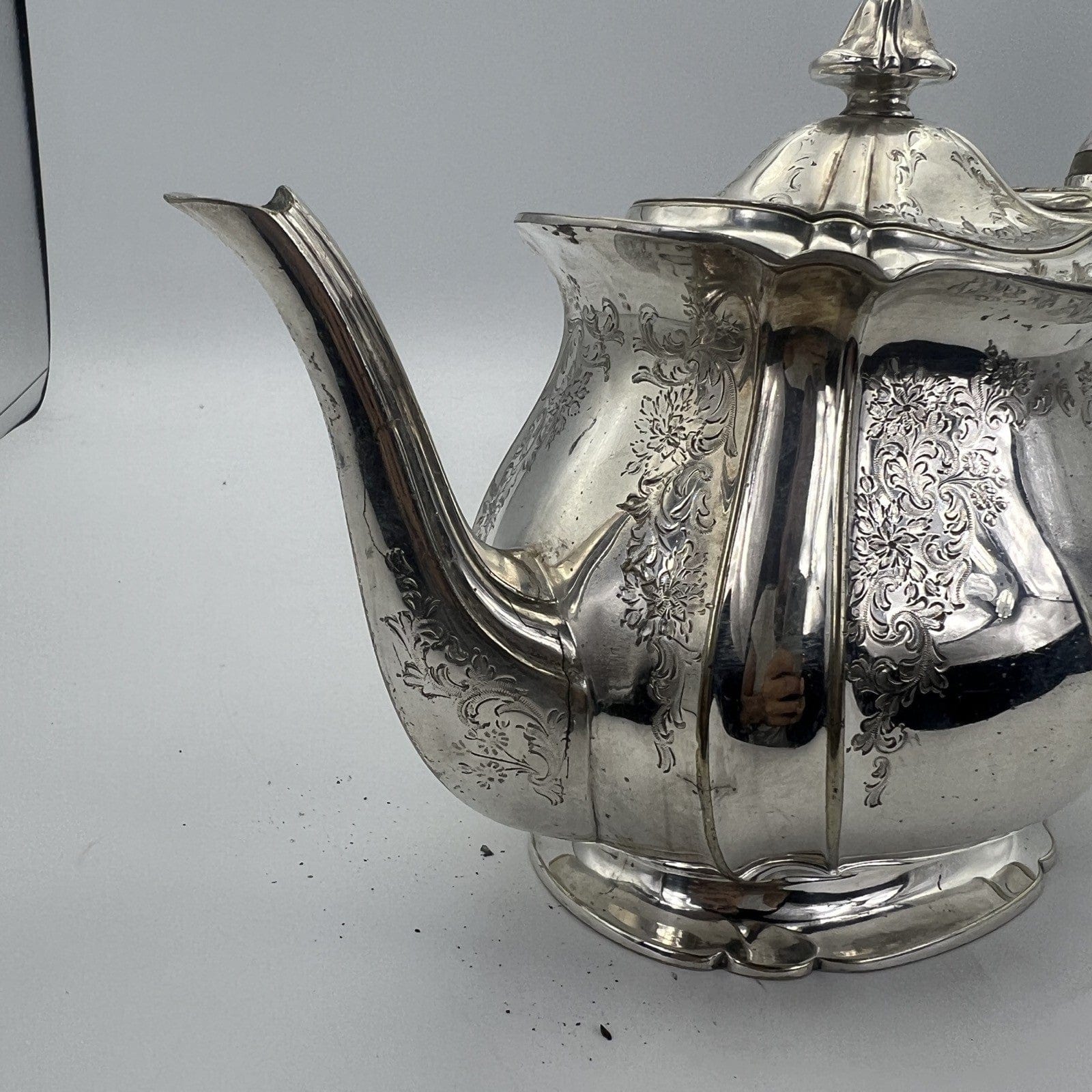 Antica Teiera inglese in argento silver plated sheffield caffettiera epoca 800 W Categoria  Sheffield & Argento