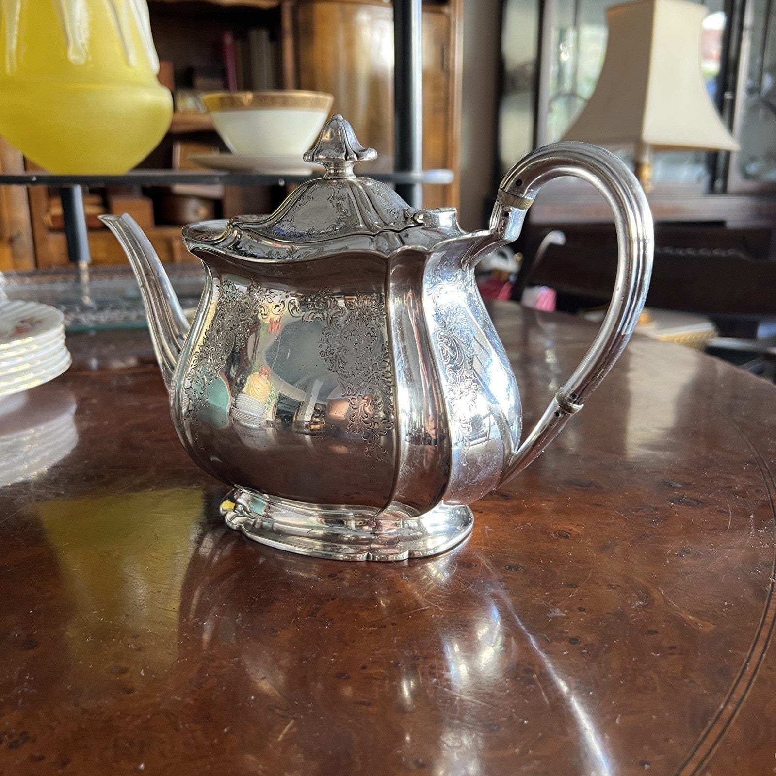 Antica Teiera inglese in argento silver plated sheffield caffettiera epoca 800 W Categoria  Sheffield & Argento