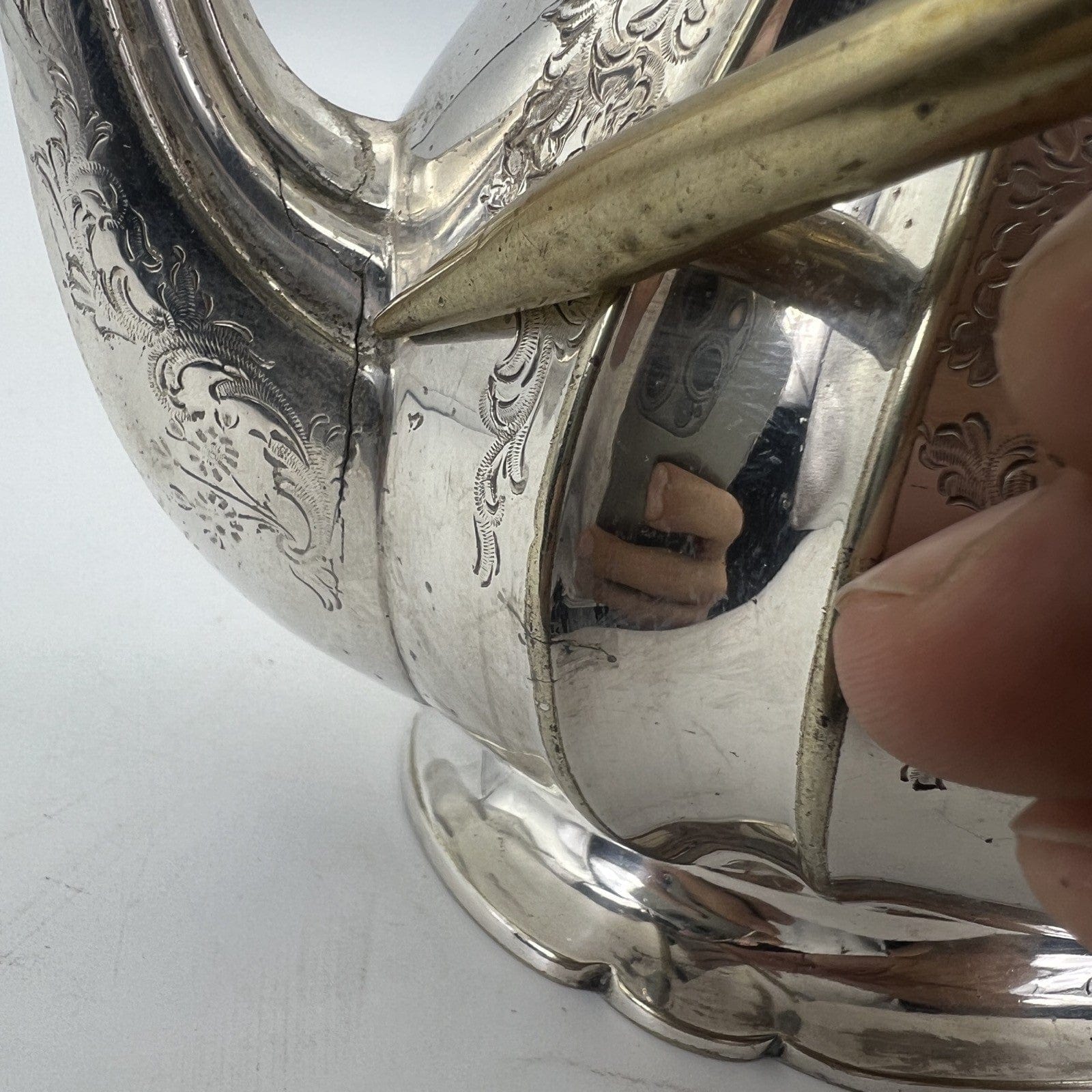 Antica Teiera inglese in argento silver plated sheffield caffettiera epoca 800 W Categoria  Sheffield & Argento