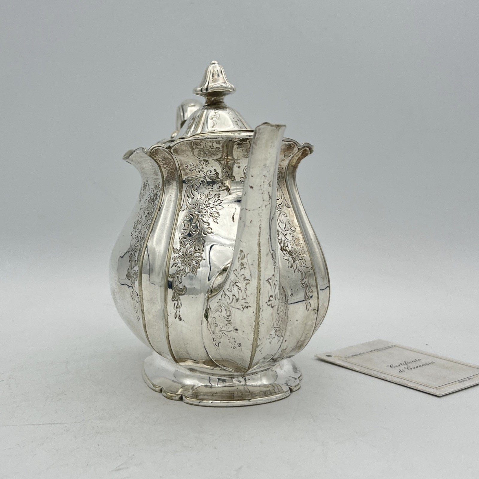 Antica Teiera inglese in argento silver plated sheffield caffettiera epoca 800 W Categoria  Sheffield & Argento