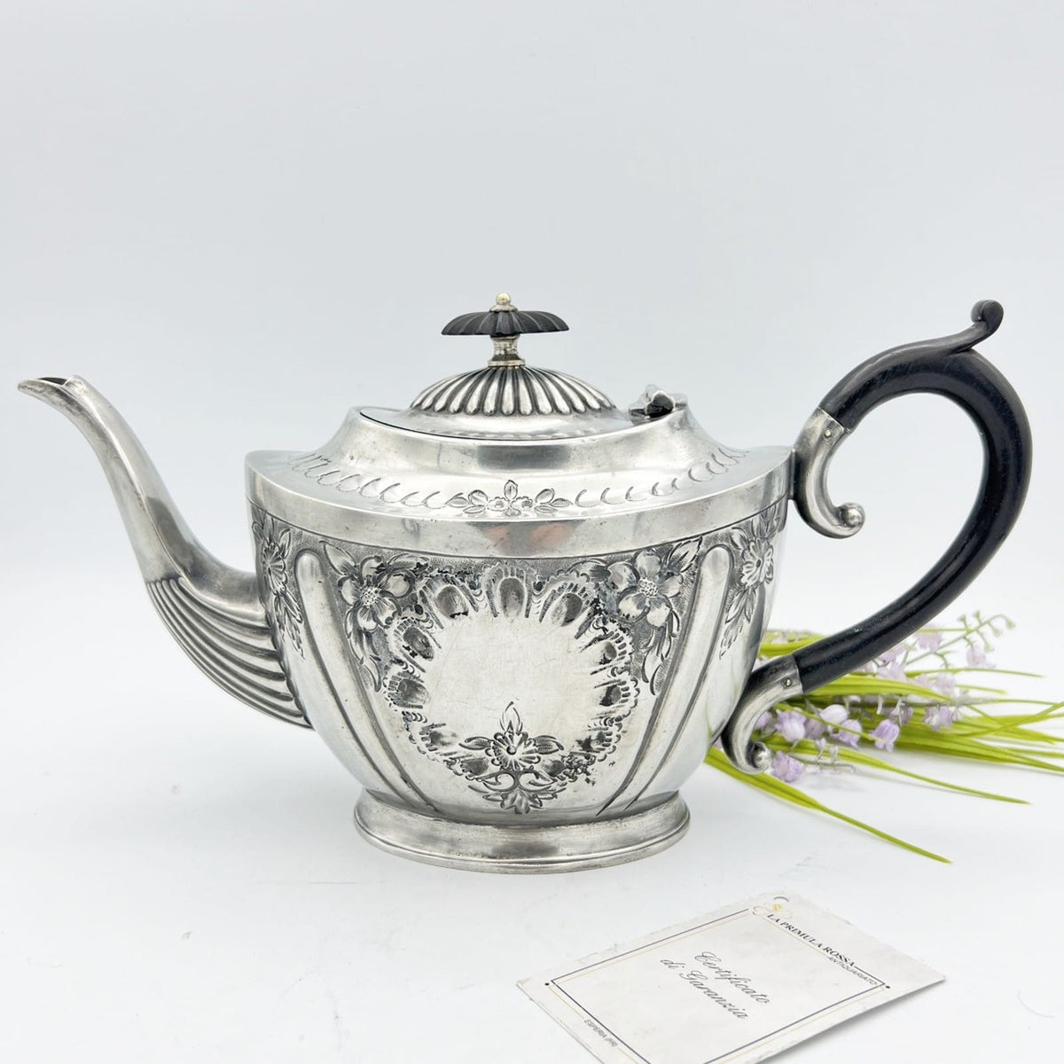 Antica Teiera inglese in argento silver plated sheffield caffettiera epoca 800 Y Categoria  Sheffield & Argento
