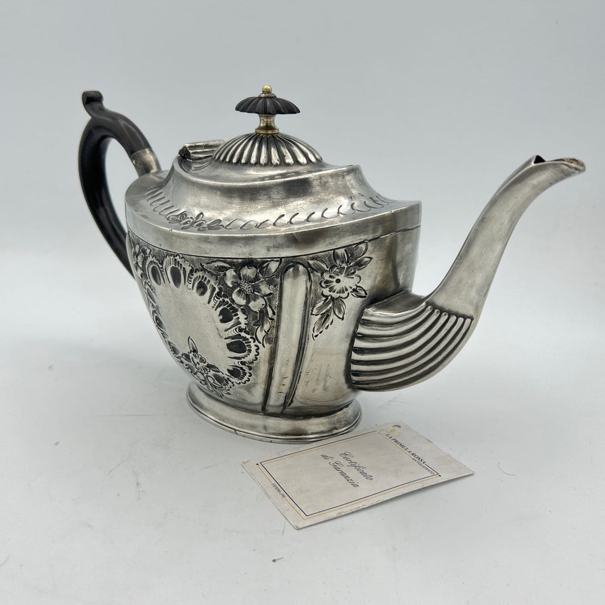 Antica Teiera inglese in argento silver plated sheffield caffettiera epoca 800 Y Categoria  Sheffield & Argento