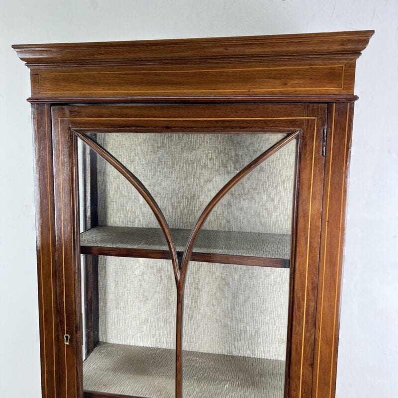 Antica Vetrina piccola cristalliera vetrinetta libreria in legno d' epoca 900 Categoria  Vetrine