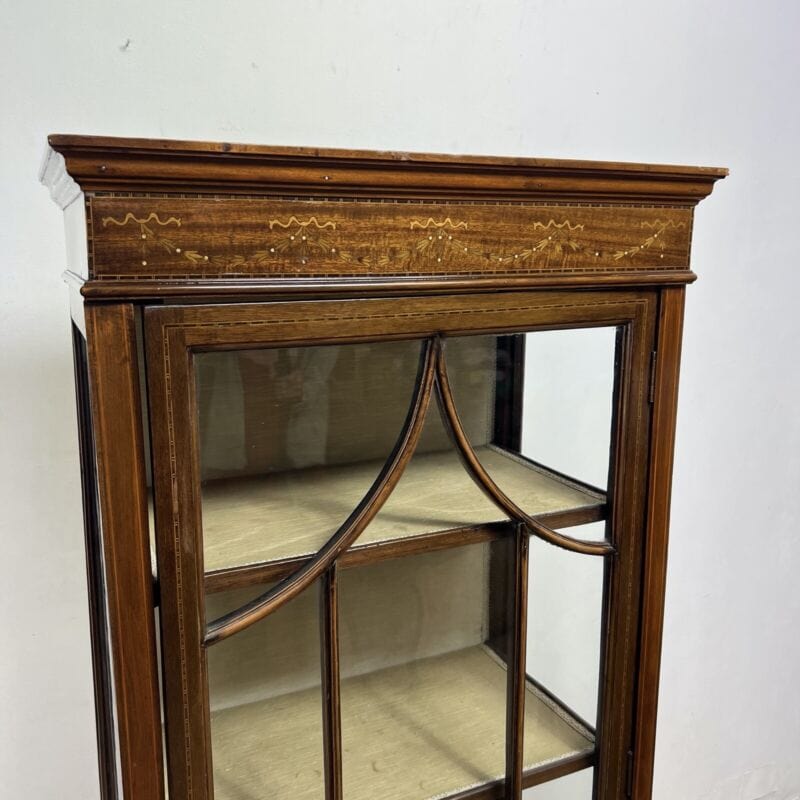 Antica Vetrina piccola cristalliera vetrinetta libreria in legno d' epoca 900 Categoria  Vetrine