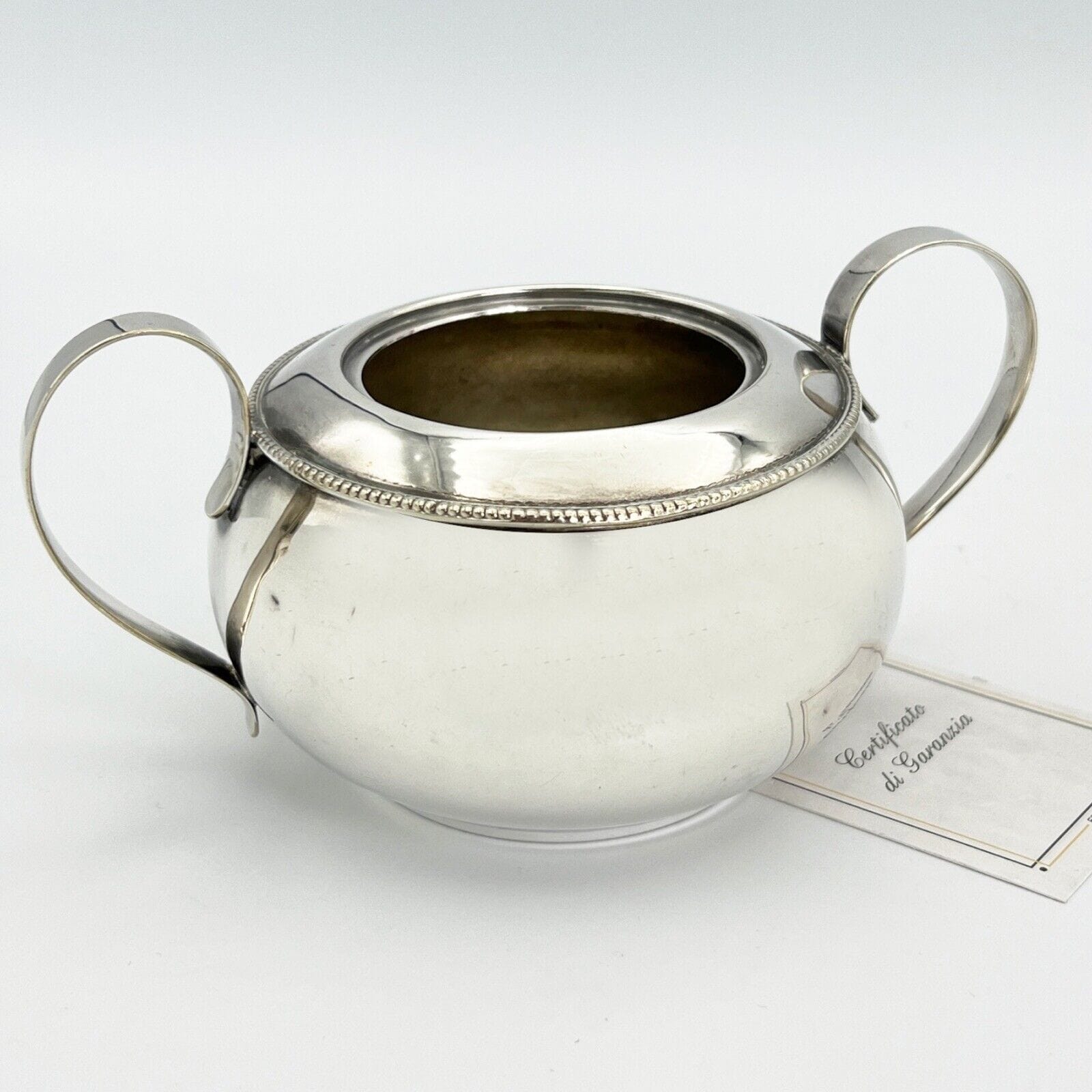 Antica zuccheriera in argento placcato ciotola in silver plate d'epoca 900 Categoria  Sheffield & Argento