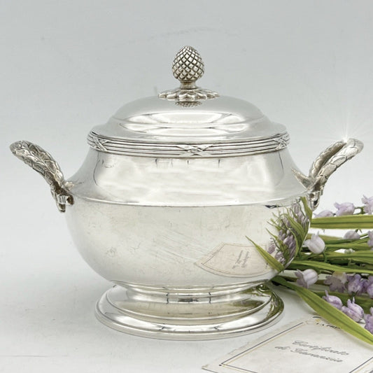 Antica Zuccheriera in argento Placcato Punzonata Christofle Silver Plate ep '800 Categoria  Sheffield & Argento