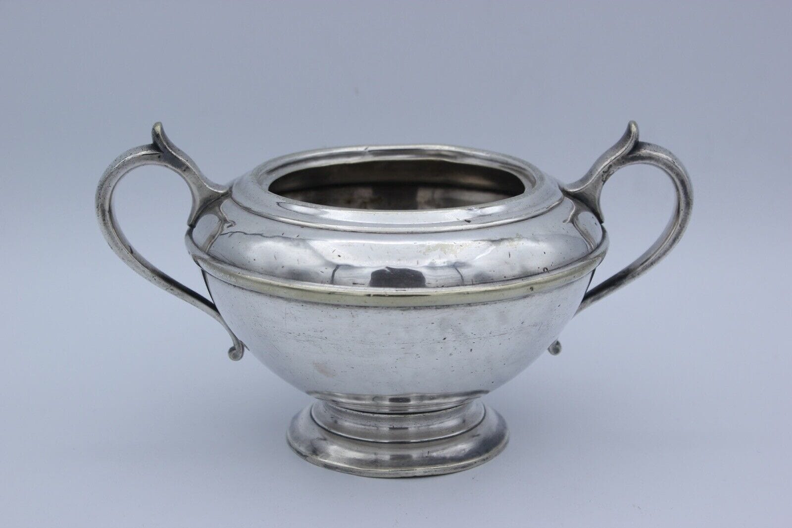 Antica zuccheriera in argento sheffield ciotola in silver plate inglese 900 Categoria  Sheffield & Argento