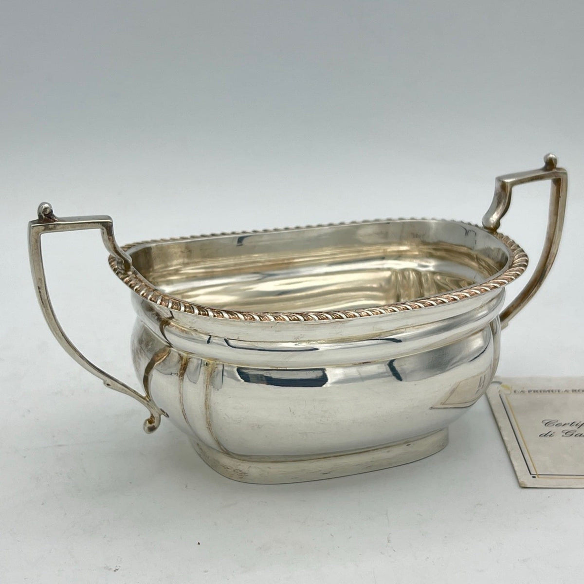 Antica zuccheriera in argento sheffield ciotola silver plate inglese epoca '40 Categoria  Sheffield & Argento