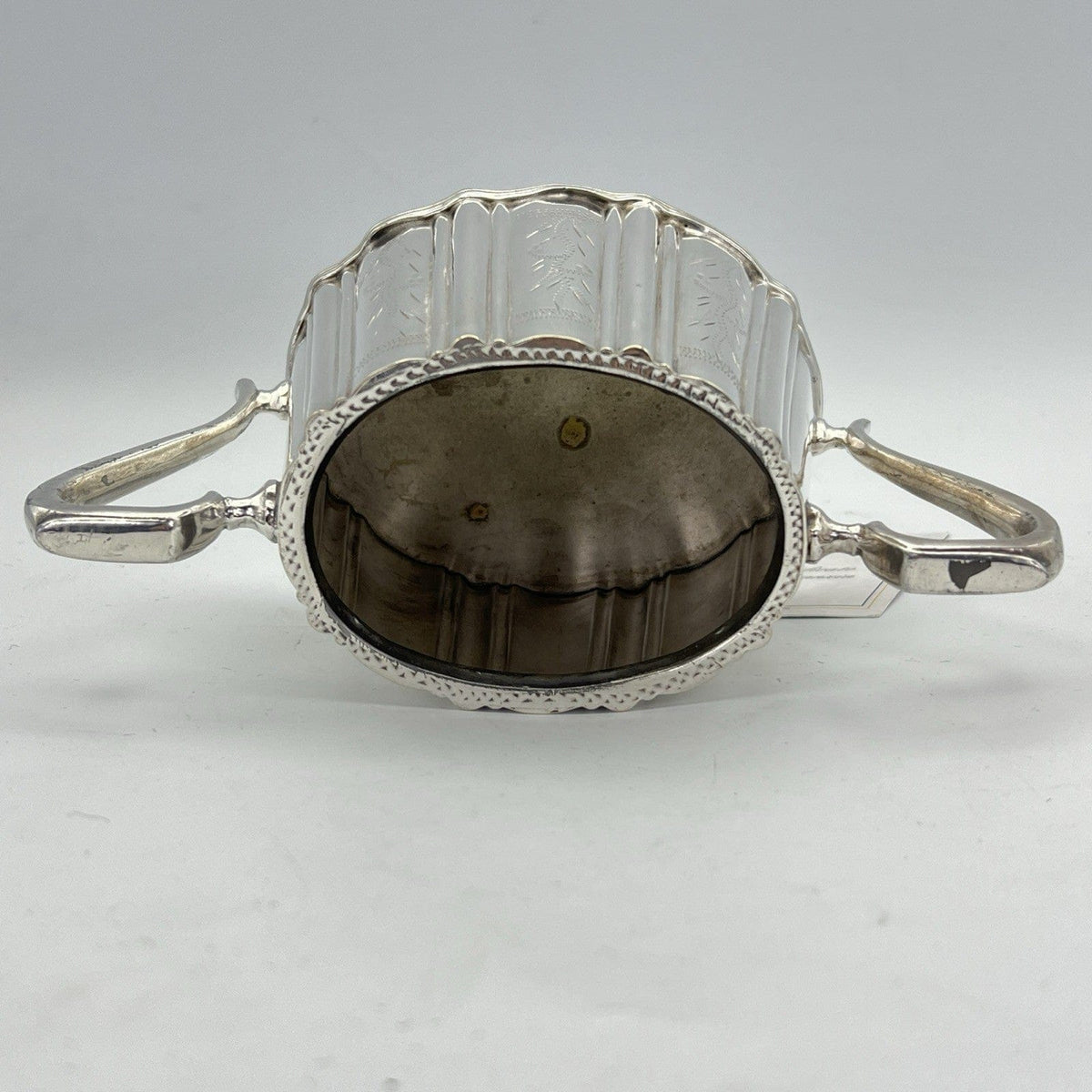 Antica Zuccheriera in Argento Sheffield ciotola silver plated Inglese epoca 900 Categoria  Sheffield & Argento