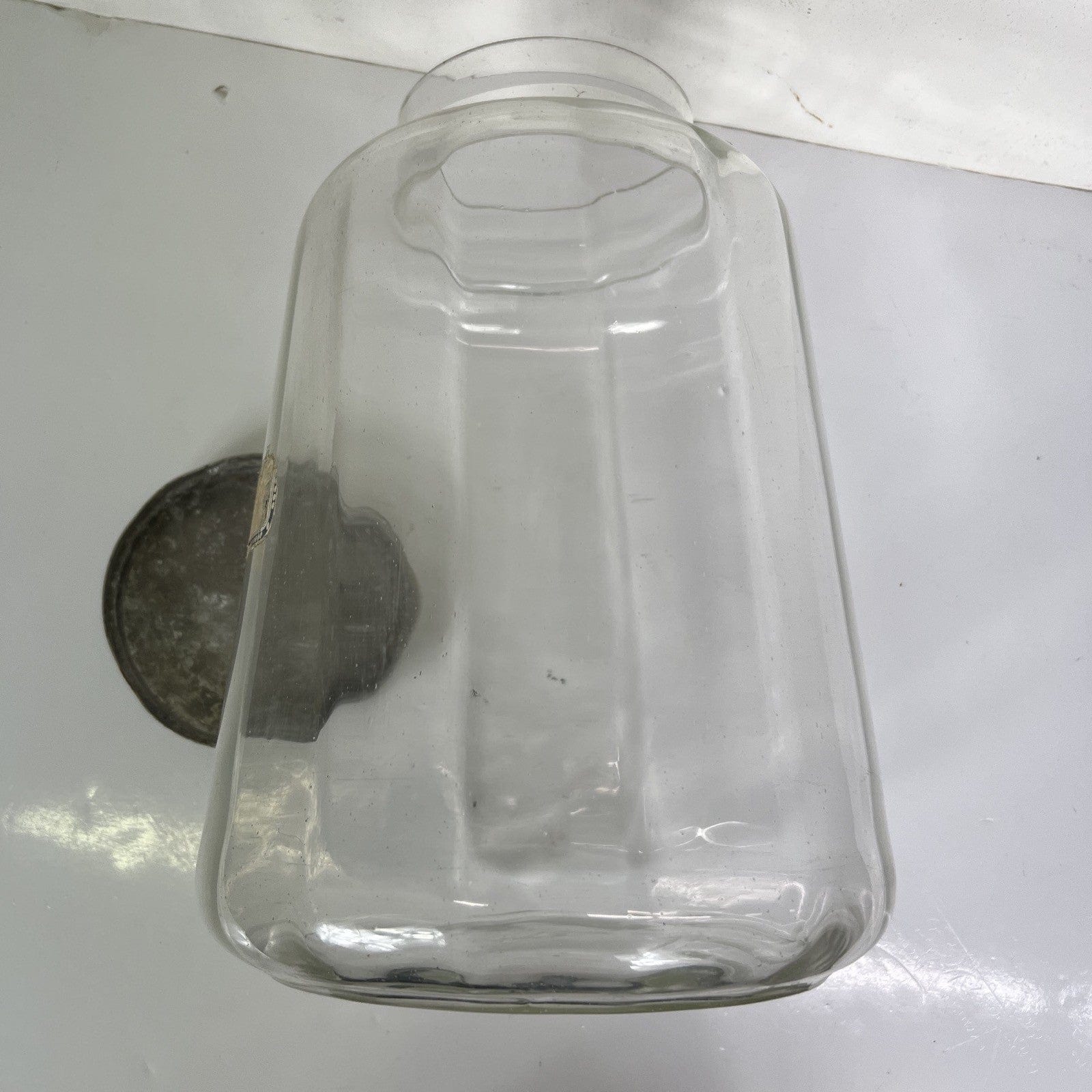 Antico Barattolo Bottiglia Vaso drogheria in Vetro alimentare per Caramelle '40 Categoria  Vetri e Cristalli