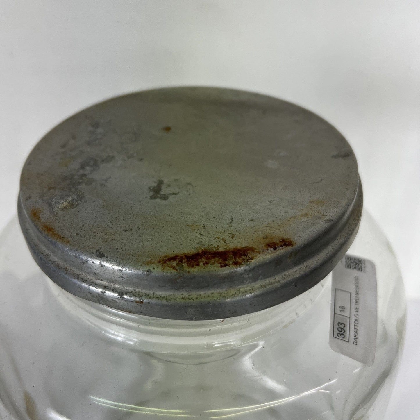 Antico Barattolo Bottiglia Vaso drogheria in Vetro alimentare per Caramelle '40 Categoria  Vetri e Cristalli