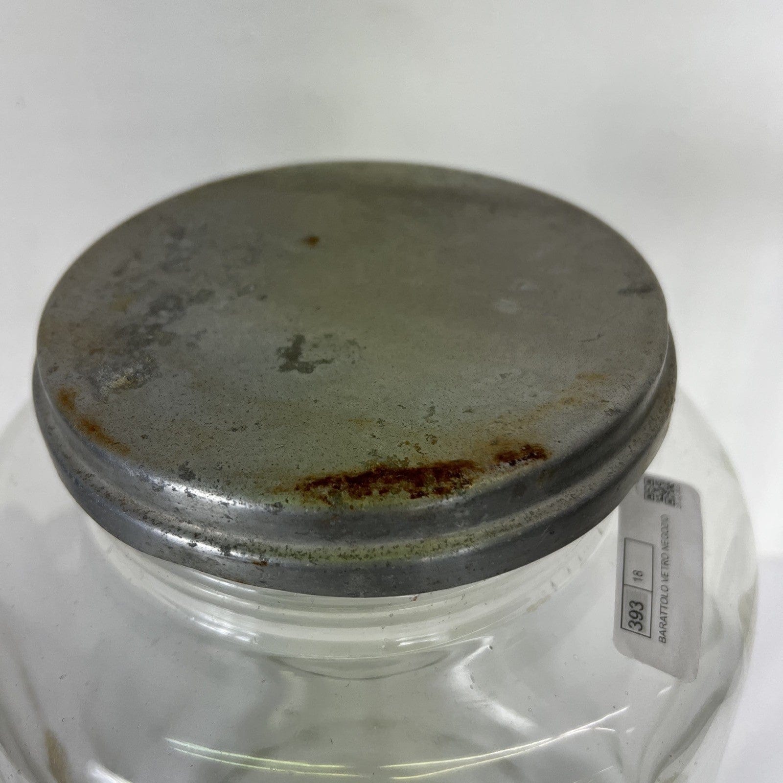 Antico Barattolo Bottiglia Vaso drogheria in Vetro alimentare per Caramelle '40 Categoria  Vetri e Cristalli