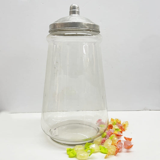 Antico Barattolo Bottiglia Vaso drogheria in Vetro alimentare per Caramelle '40 Categoria  Vetri e Cristalli