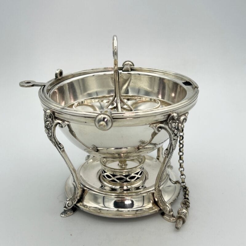 Antico Bollitore per Uova in argento sheffield silver plate inglese portauovo Categoria  Sheffield & Argento