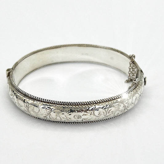 Antico Bracciale da donna in Argento 925 braccialetto a fascia rigido anno 1965 Categoria  Bigiotteria & Accessori