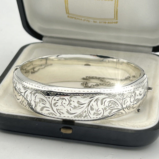 Antico Bracciale da donna in Argento Sterling  925 braccialetto a fascia rigida Categoria  Bigiotteria & Accessori