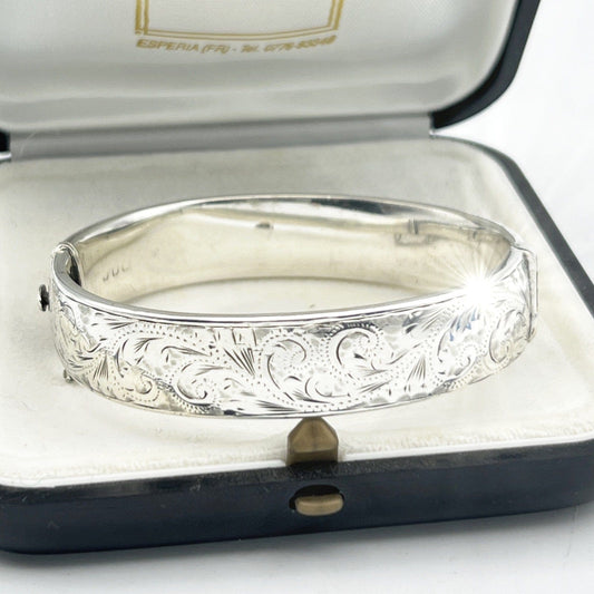 Antico Bracciale da donna in Argento Sterling  925 braccialetto a fascia rigida Categoria  Bigiotteria & Accessori