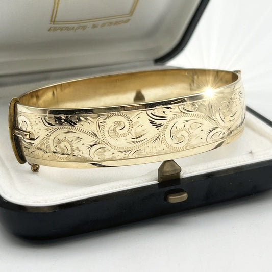 Antico Bracciale da donna in metallo placcato Oro braccialetto a fascia rigida Categoria  Bigiotteria & Accessori