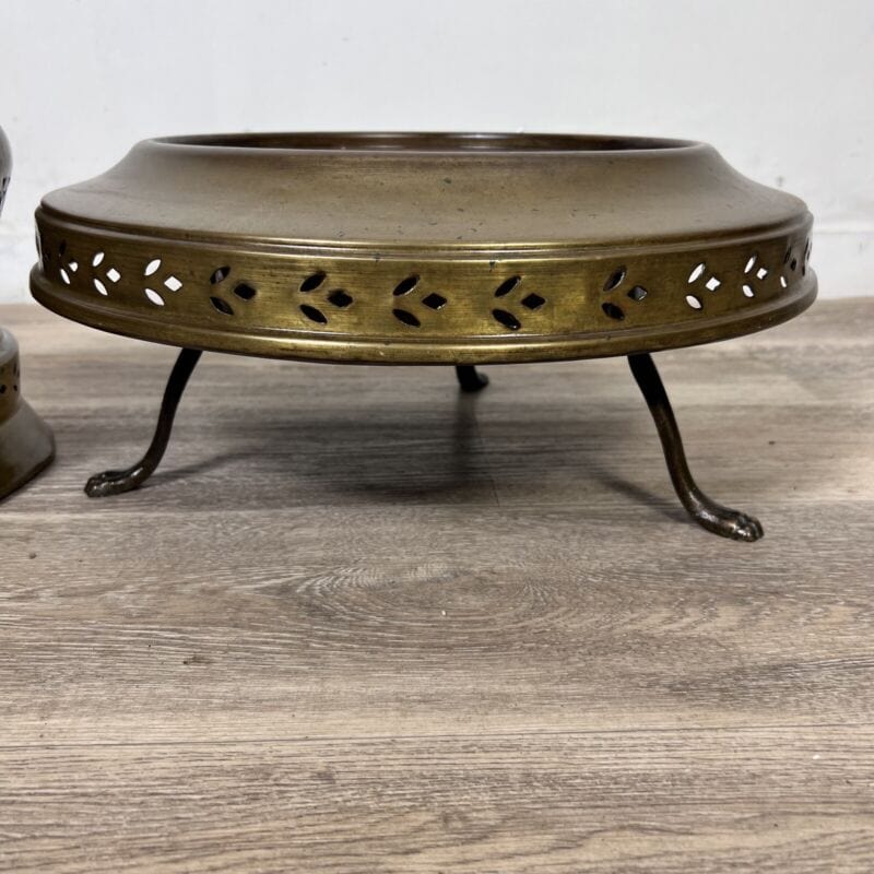 Antico bracere in rame e ottone grande portacandele traforato vintage lanterna Categoria  Camino - Parascintille