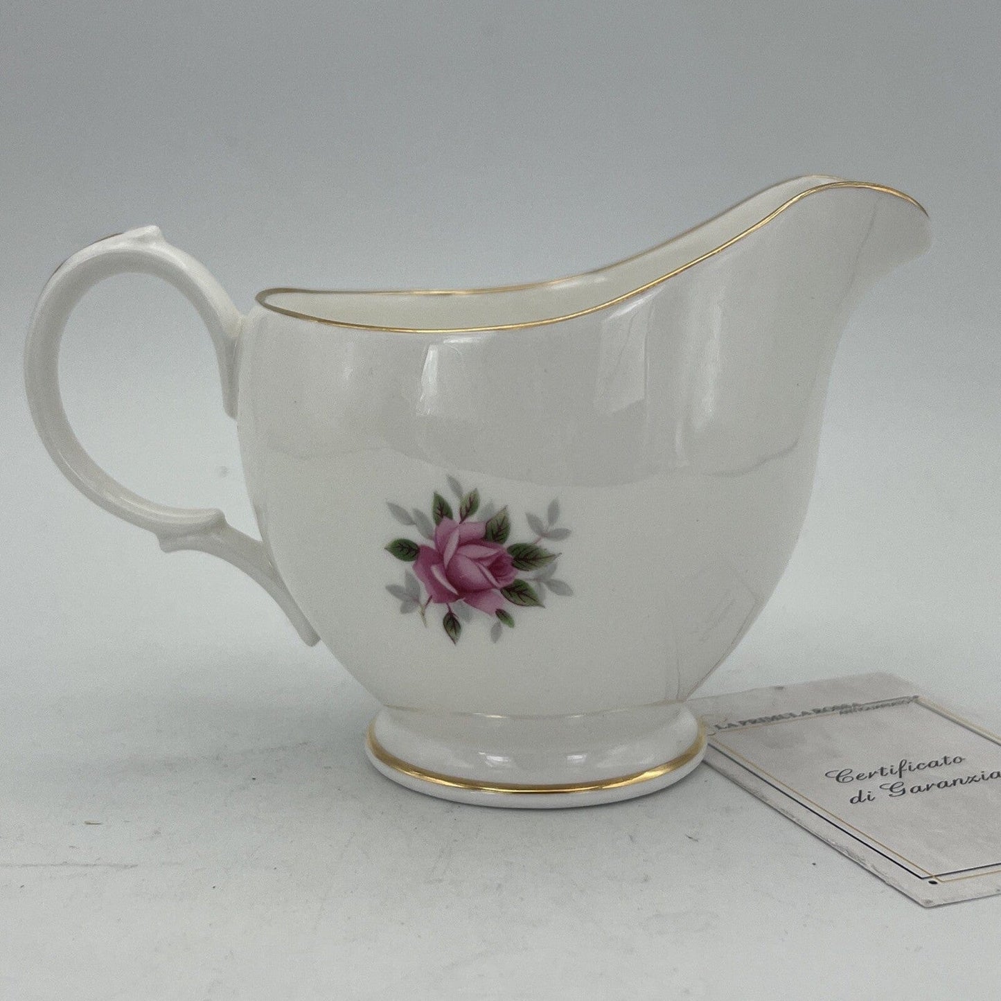 Antico Bricco latte in porcellana Lattiera inglese motivo Fiore Rose vintage Categoria  Servizio tazze - Tazze