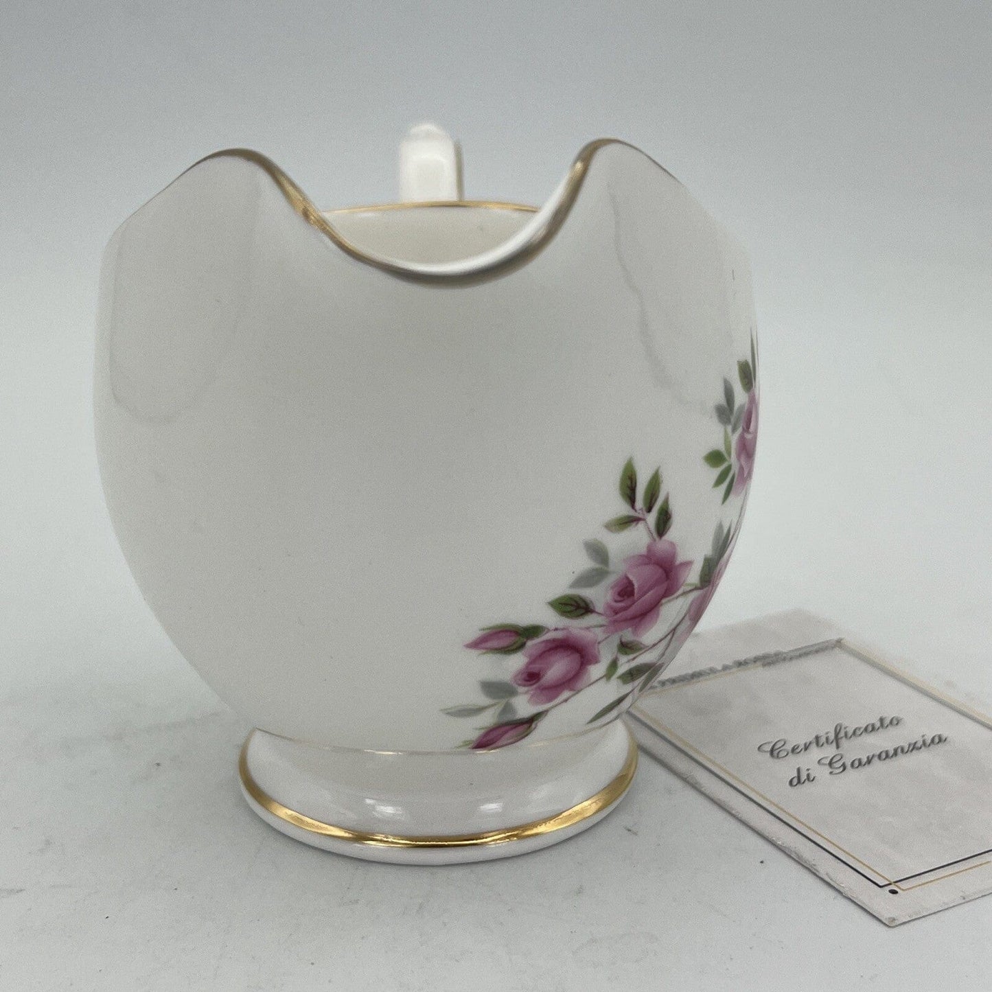 Antico Bricco latte in porcellana Lattiera inglese motivo Fiore Rose vintage Categoria  Servizio tazze - Tazze