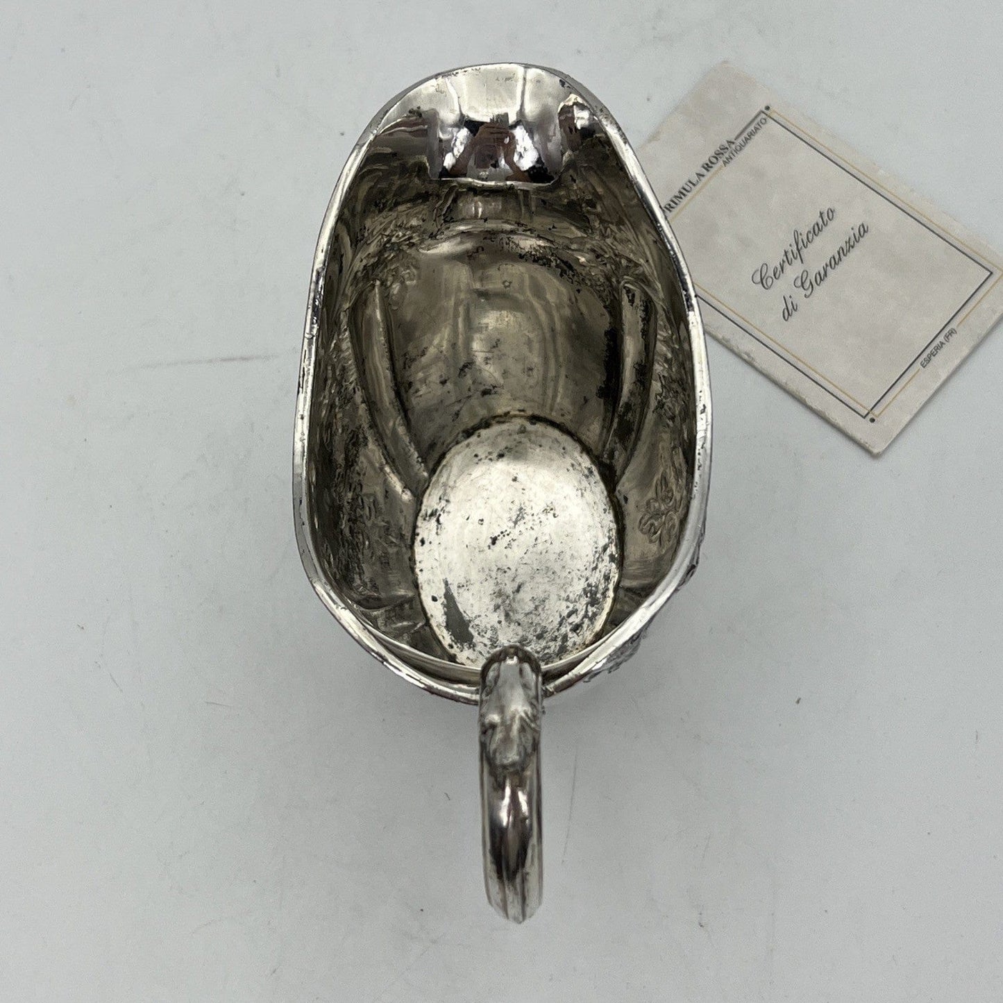 Antico Bricco Per Latte In Argento Sheffield Lattiera In Silver Plate Inglese A Categoria  Sheffield & Argento