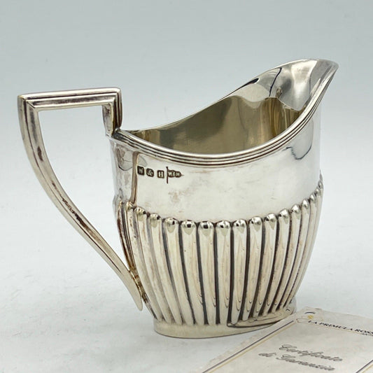 Antico bricco per latte in argento sheffield lattiera in silver plate inglese AA Categoria  Sheffield & Argento