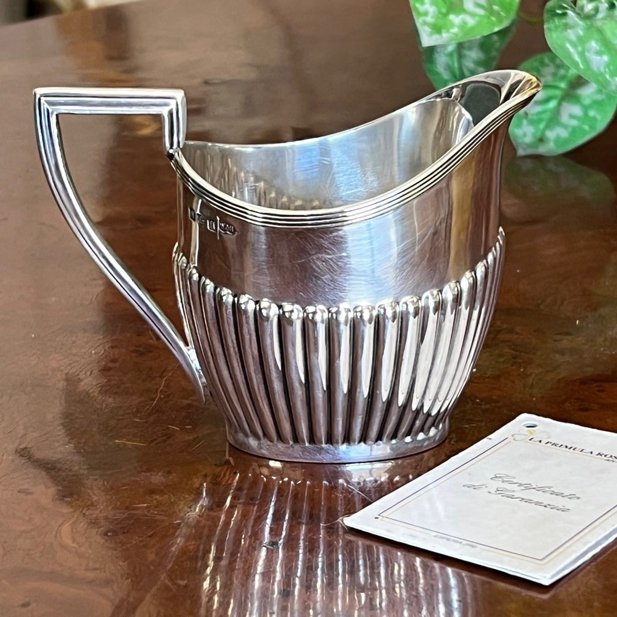 Antico bricco per latte in argento sheffield lattiera in silver plate inglese AA Categoria  Sheffield & Argento