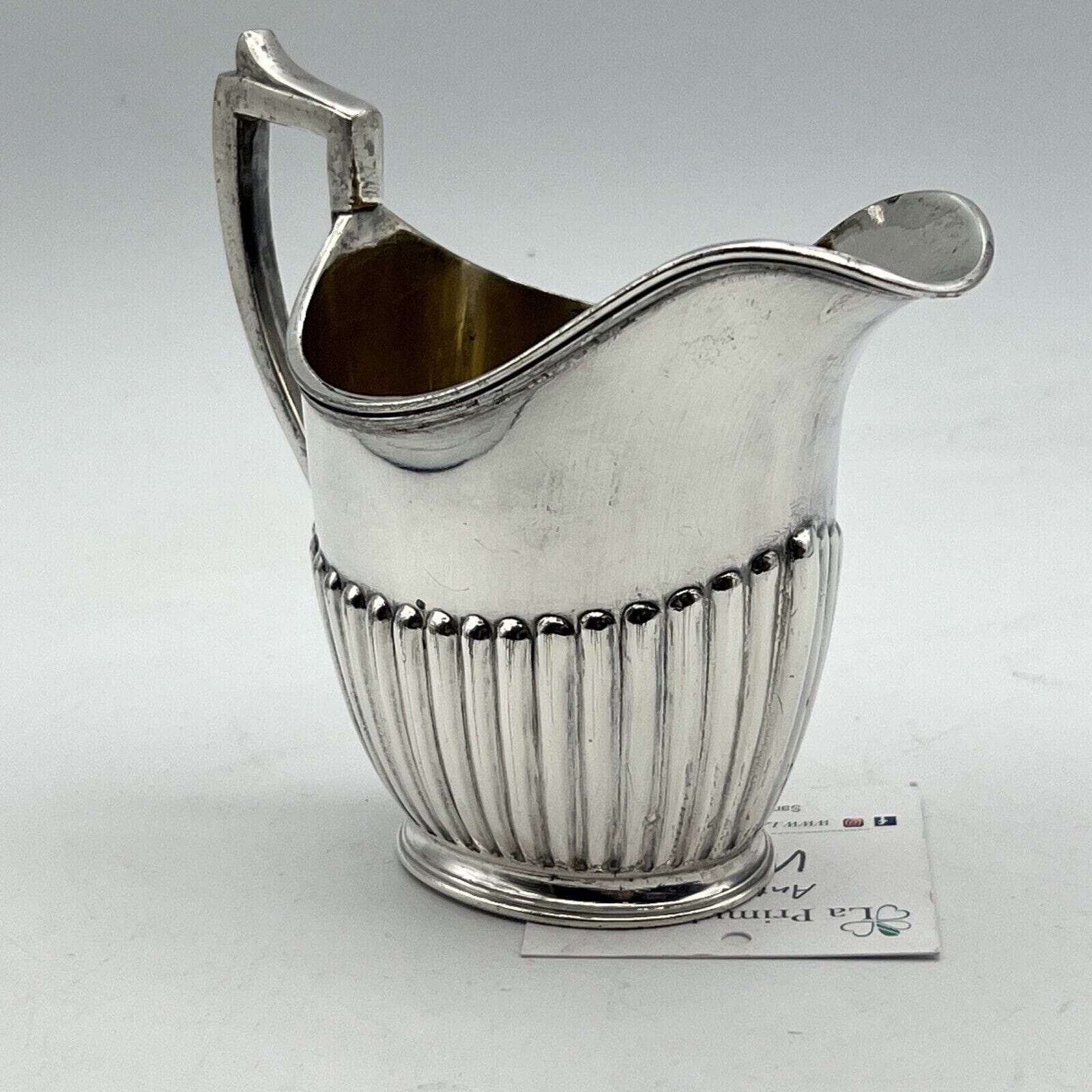 Antico bricco per latte in argento sheffield lattiera in silver plate inglese AA Categoria  Sheffield & Argento