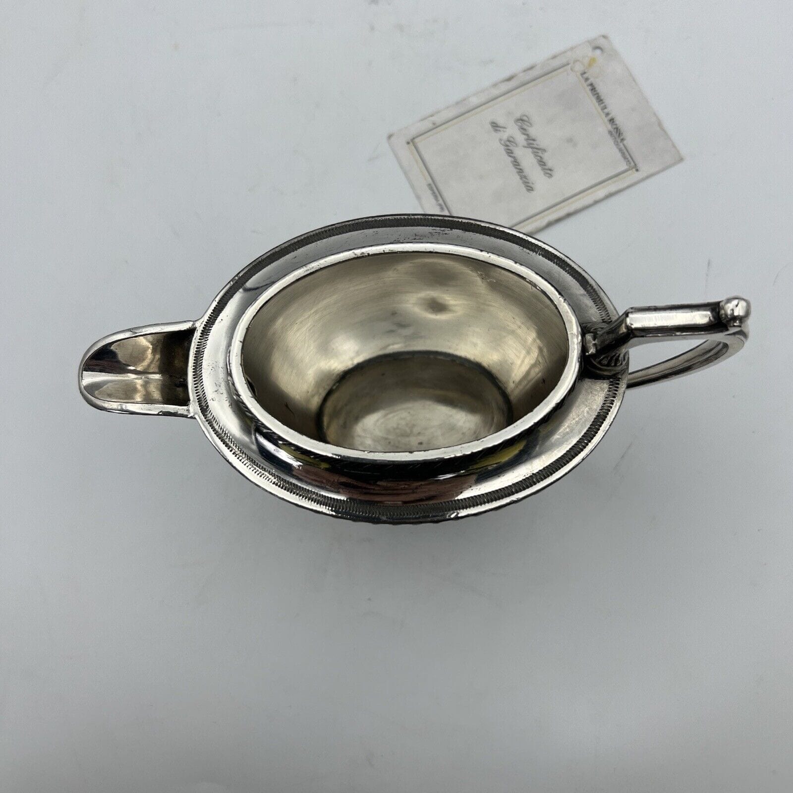 Antico Bricco per latte in argento sheffield lattiera in silverplate inglese 800 Categoria  Sheffield & Argento
