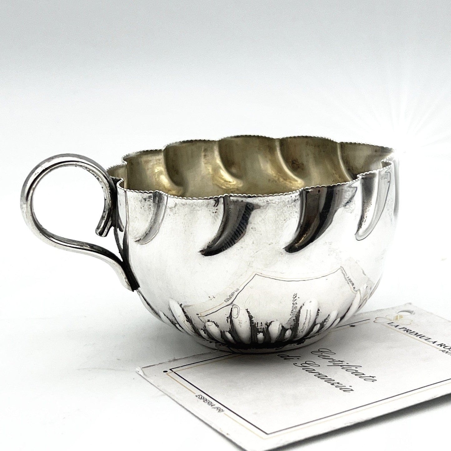Antico bricco per latte in argento sheffield lattiera silver plate Bricchetto Categoria  Sheffield & Argento