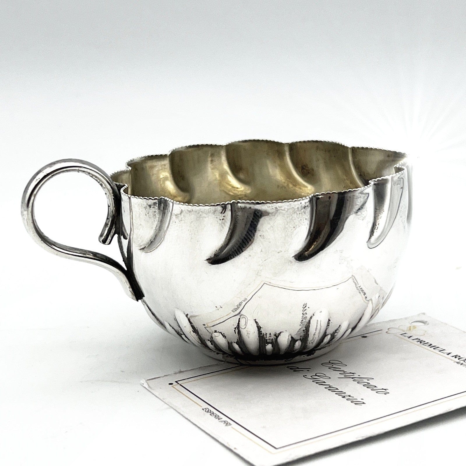 Antico bricco per latte in argento sheffield lattiera silver plate Bricchetto Categoria  Sheffield & Argento