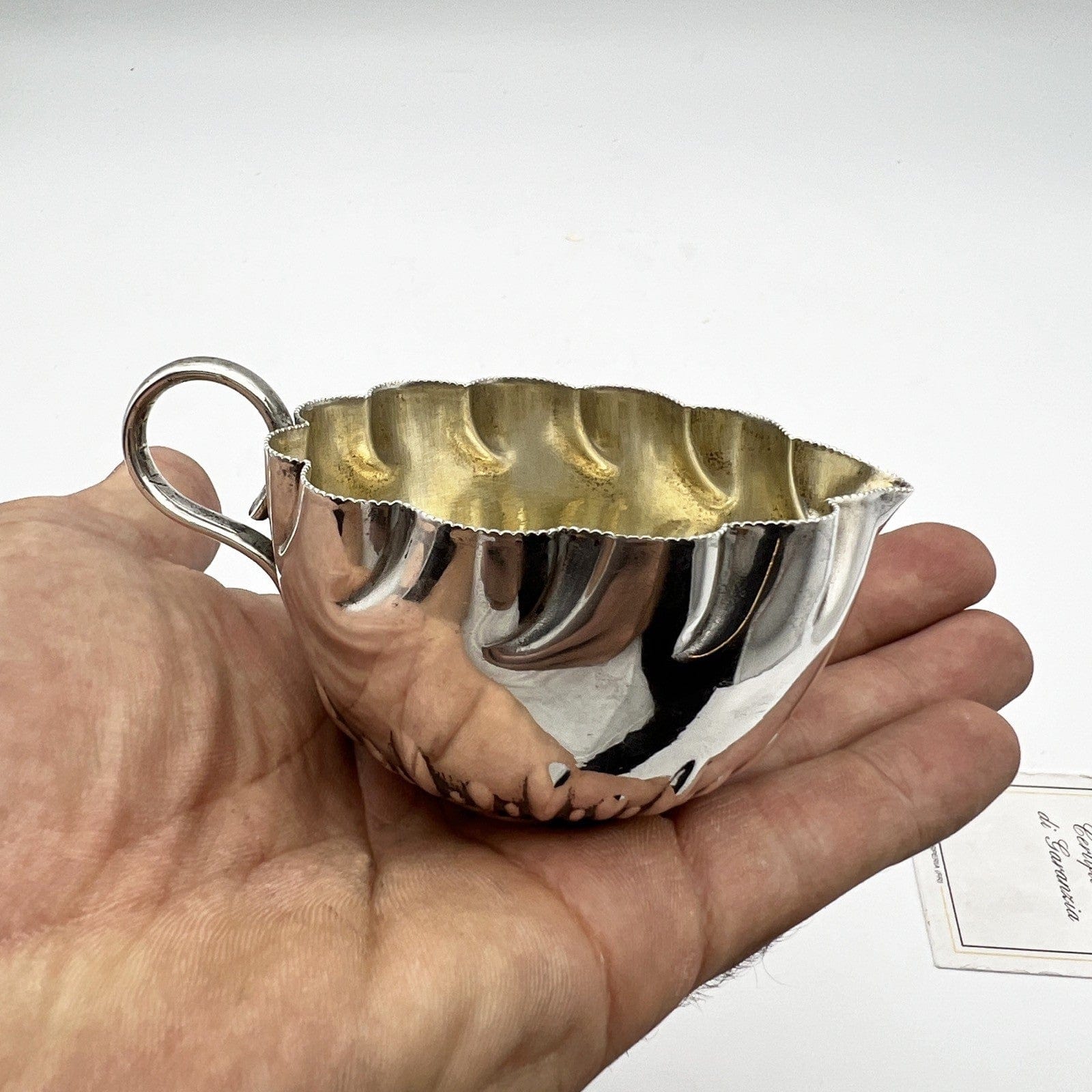 Antico bricco per latte in argento sheffield lattiera silver plate Bricchetto Categoria  Sheffield & Argento