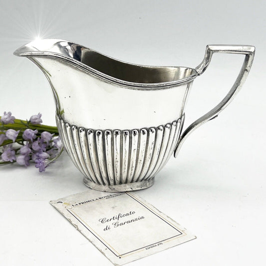Antico Bricco per latte in Argento Sheffield Piccola Lattiera in Silver Plate Categoria  Sheffield & Argento