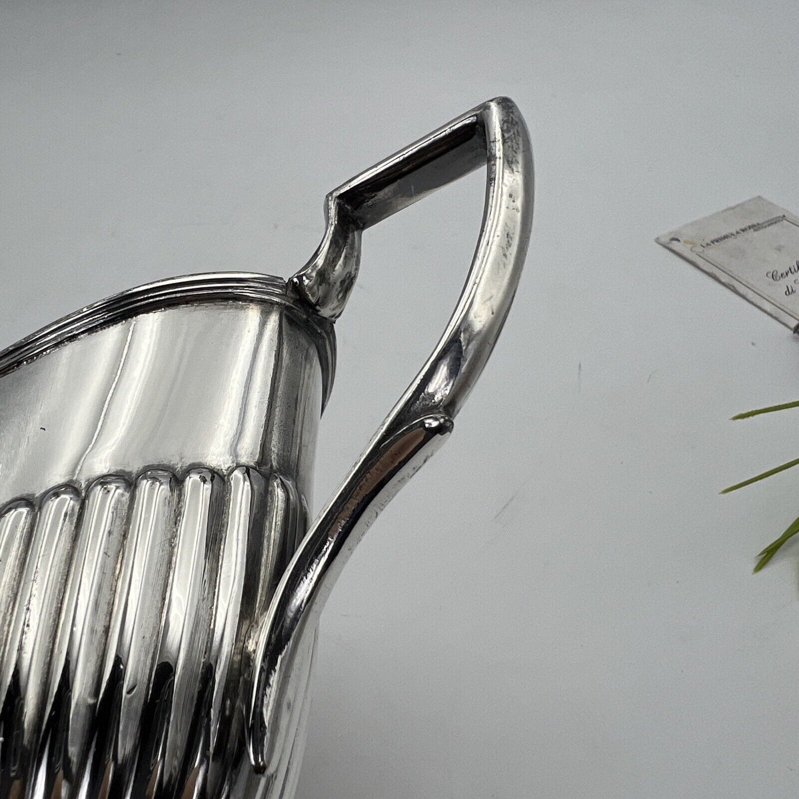 Antico Bricco per latte in Argento Sheffield Piccola Lattiera in Silver Plate Categoria  Sheffield & Argento
