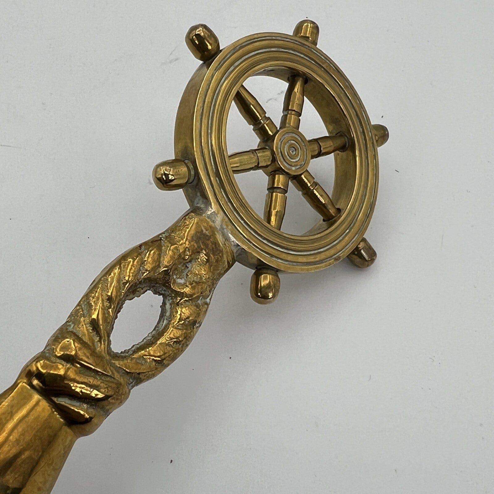 Antico calzante in ottone bronzo calza scarpe d' epoca  Ancora inglese Nautico Categoria  altro