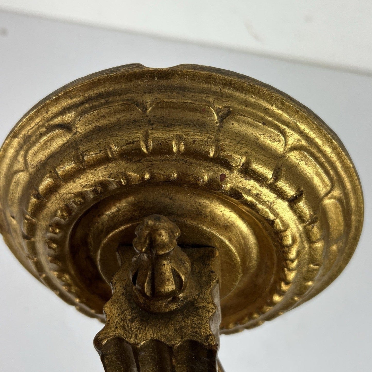 Antico Candeliere Da Parete A Due Fiamme In Legno Dorato Applique Porta Candele Categoria  Lampade Appliques