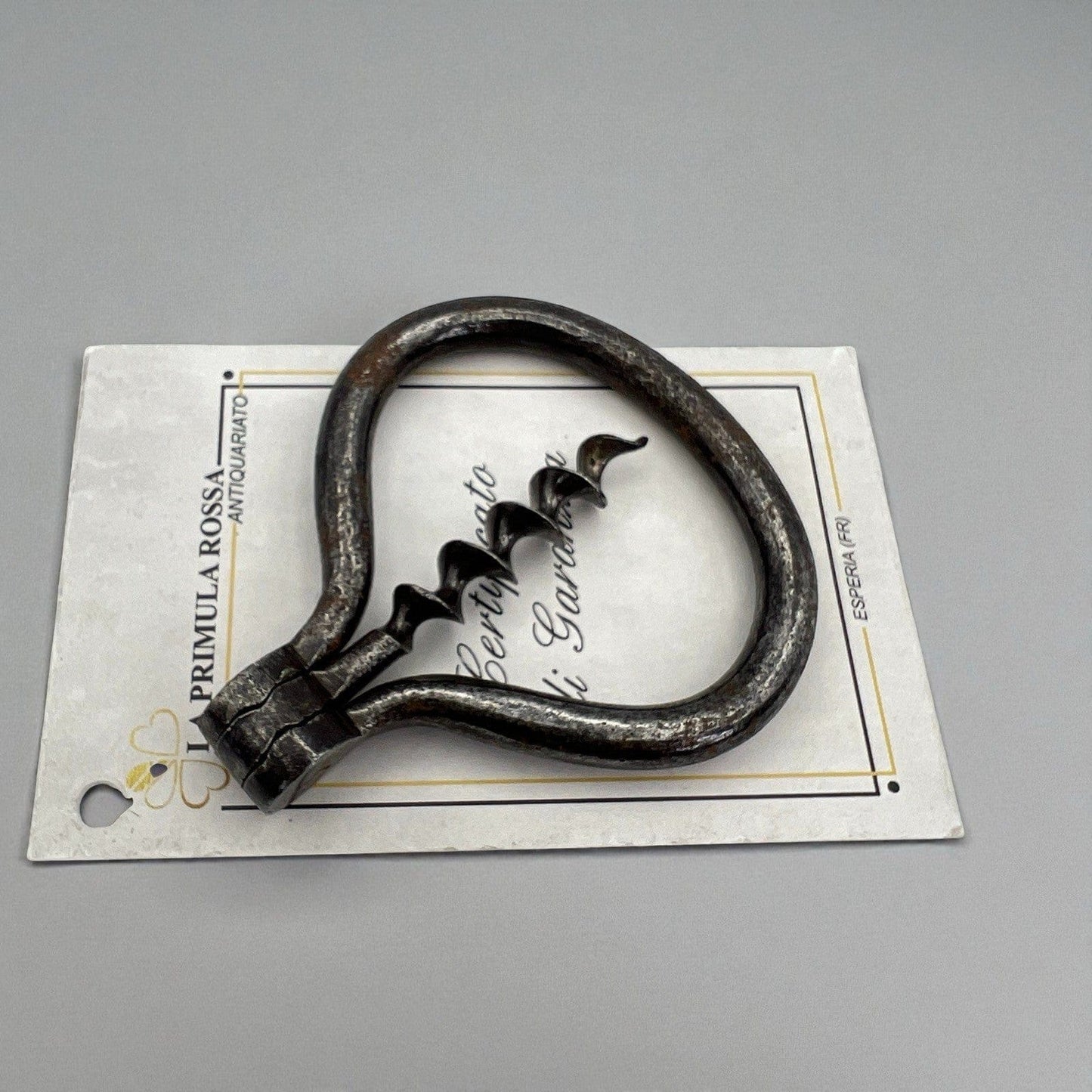 Antico Cavatappi tascabile da collezione d'epoca pieghevole vintage in ferro Categoria  Cavatappi