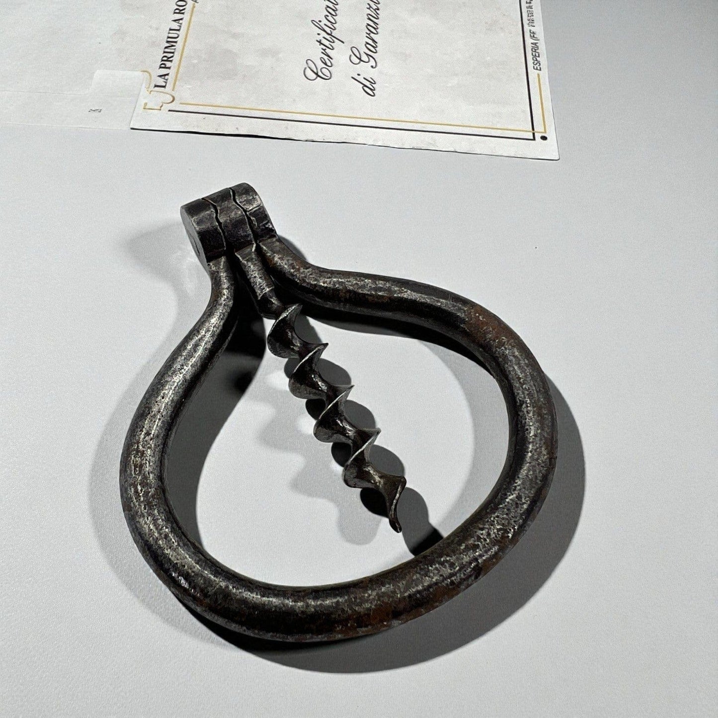 Antico Cavatappi tascabile da collezione d'epoca pieghevole vintage in ferro Categoria  Cavatappi