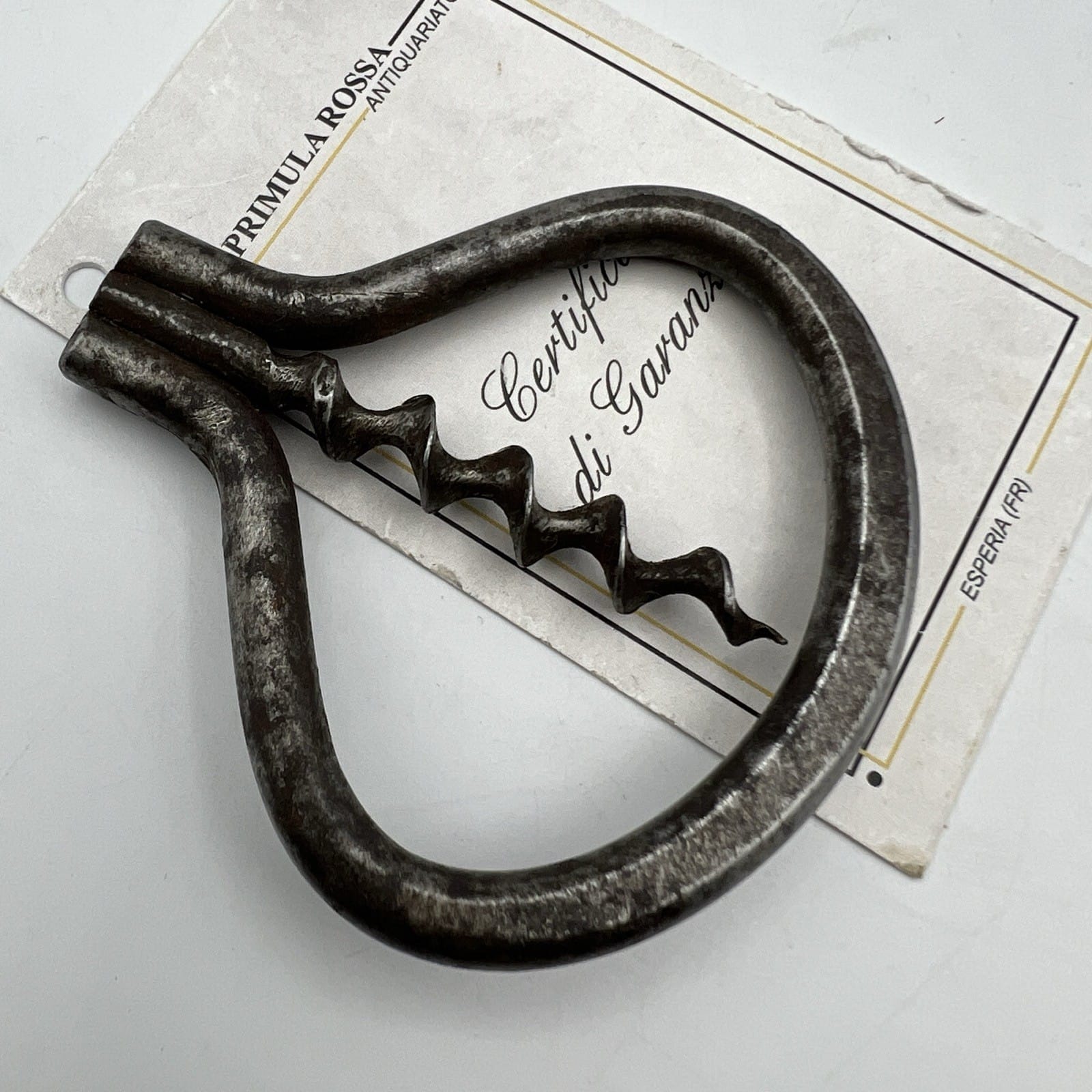 Antico Cavatappi tascabile da collezione d'epoca pieghevole vintage in ferro Categoria  Cavatappi