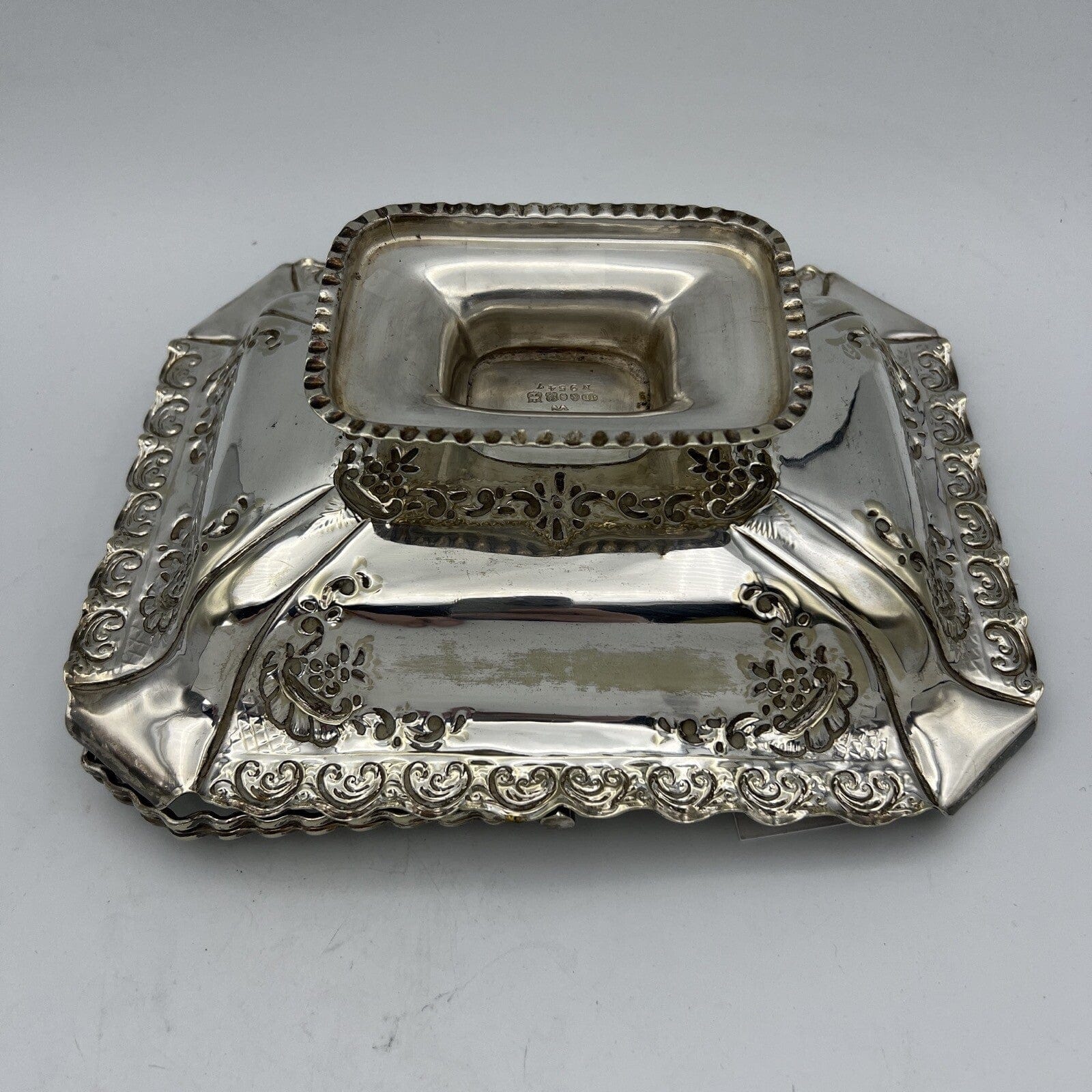 Antico centrotavola cestino in Argento Placcato silver plated inglese sheffield Categoria  Sheffield & Argento