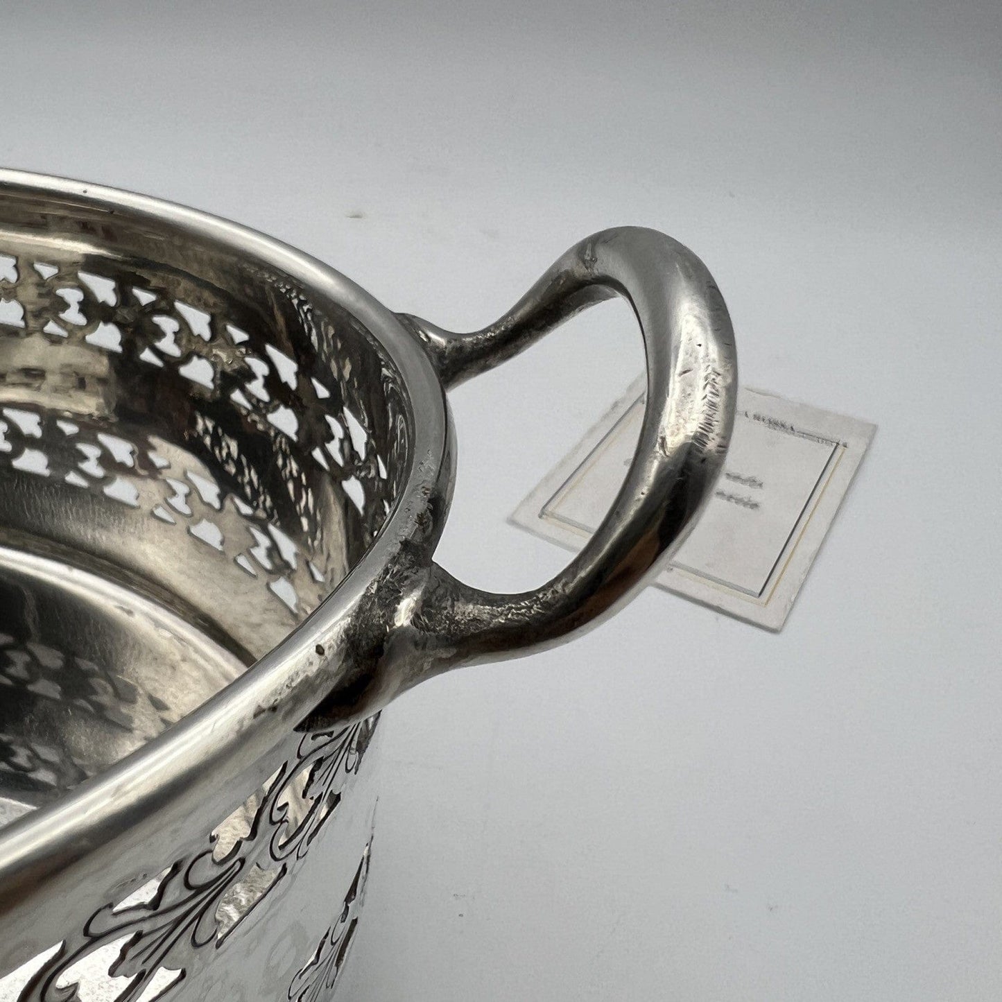 Antico Cestino in silver plated jardiniere inglese in argento Fruttiera Anni '40 Categoria  Sheffield & Argento