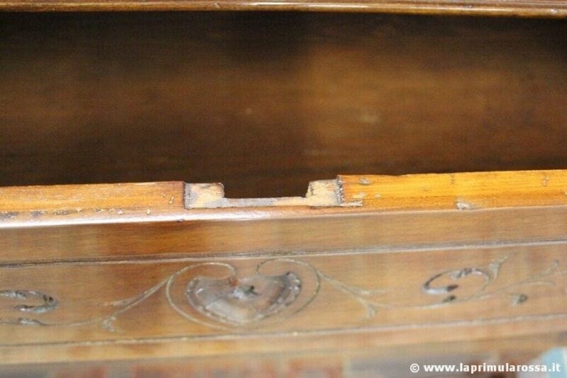 Antico Como Cassettone Cassettiera in legno di noce epoca 800 mobile 4 cassetti Categoria  Arredamento