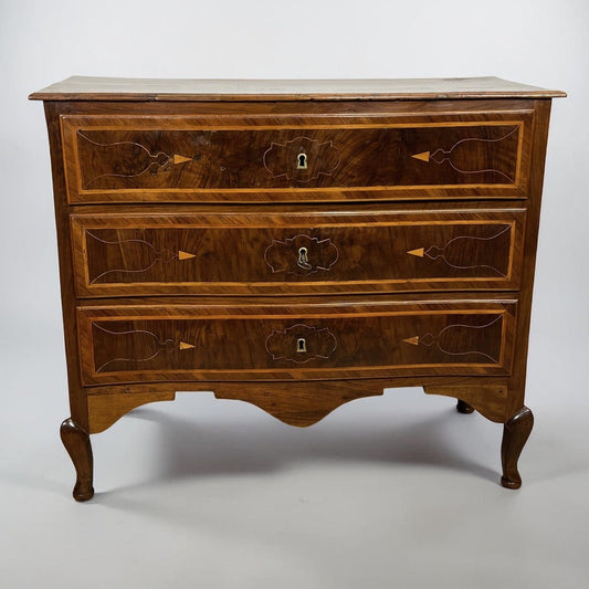 Antico Como Cassettone Piccola Cassettiera in legno epoca 800 mobile 3 cassetti Categoria  Comò & Cassettiere