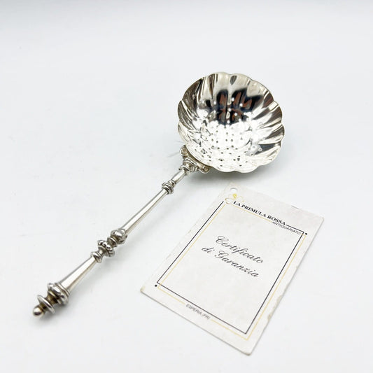 Antico Cucchiaio posata in argento silver plated colino spargi zucchero '800 Categoria  Sheffield & Argento