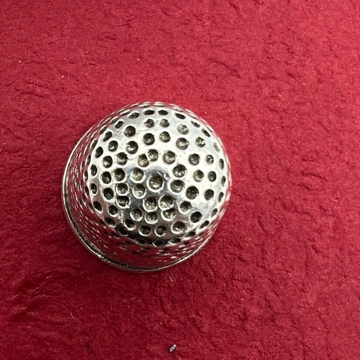 Antico Ditale in Argento 800 per cucire da cucito Sarta o Collezione con cuore Categoria  Sheffield & Argento