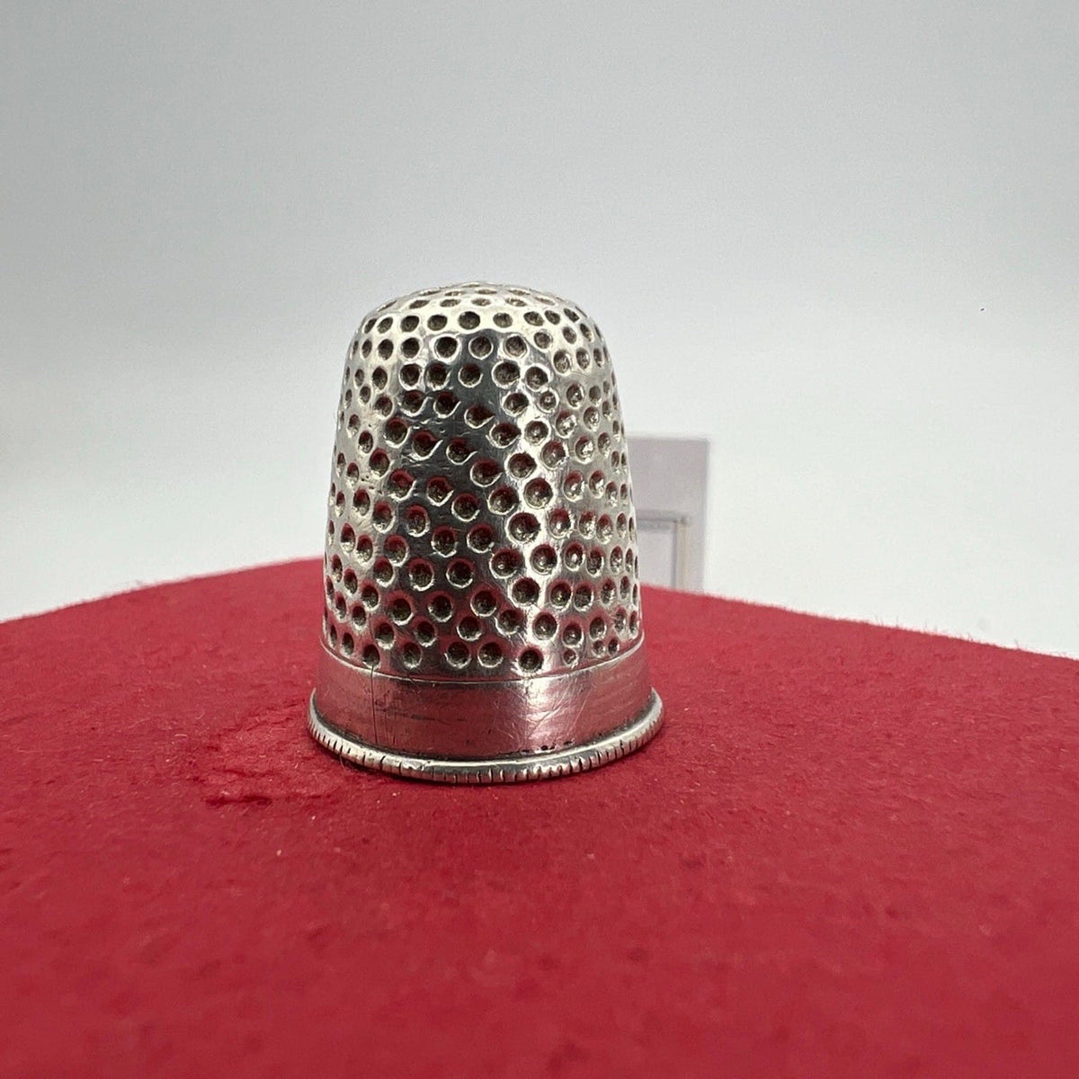 Antico Ditale in Argento 800 per cucire da cucito Sarta o Collezione con cuore Categoria  Sheffield & Argento