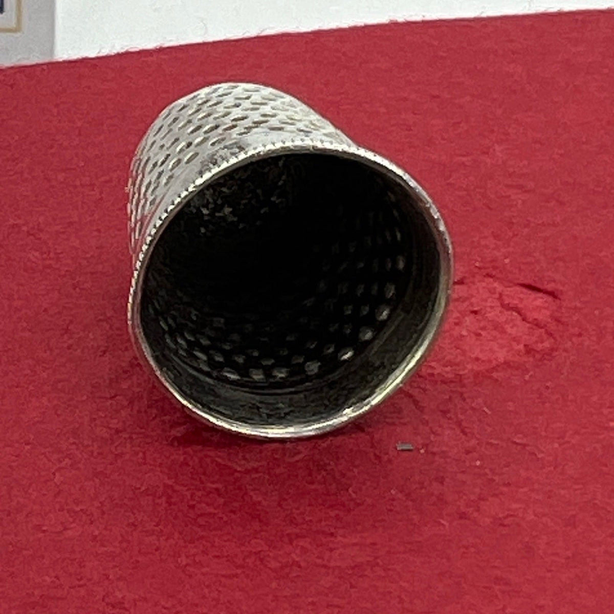 Antico Ditale in Argento 800 per cucire da cucito Sarta o Collezione con cuore Categoria  Sheffield & Argento