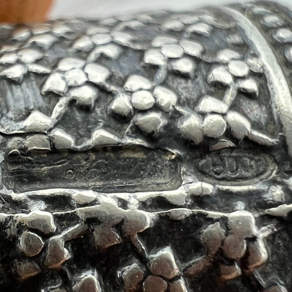 Antico Ditale in Argento 800 per cucire da cucito Sarta o Collezione con cuori Categoria  Sheffield & Argento